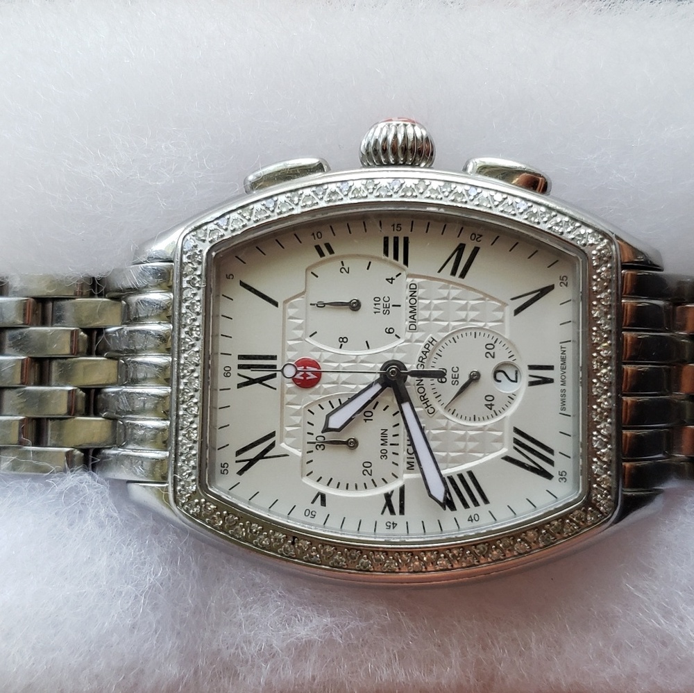 Michele Releve Diamond bezel ladies watch